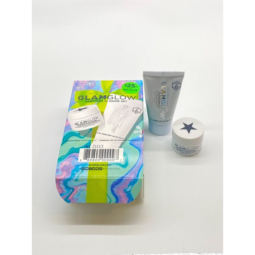 Glamglow Partners In Grime Set - Supernud Mask & Superwatergel Moisturizer